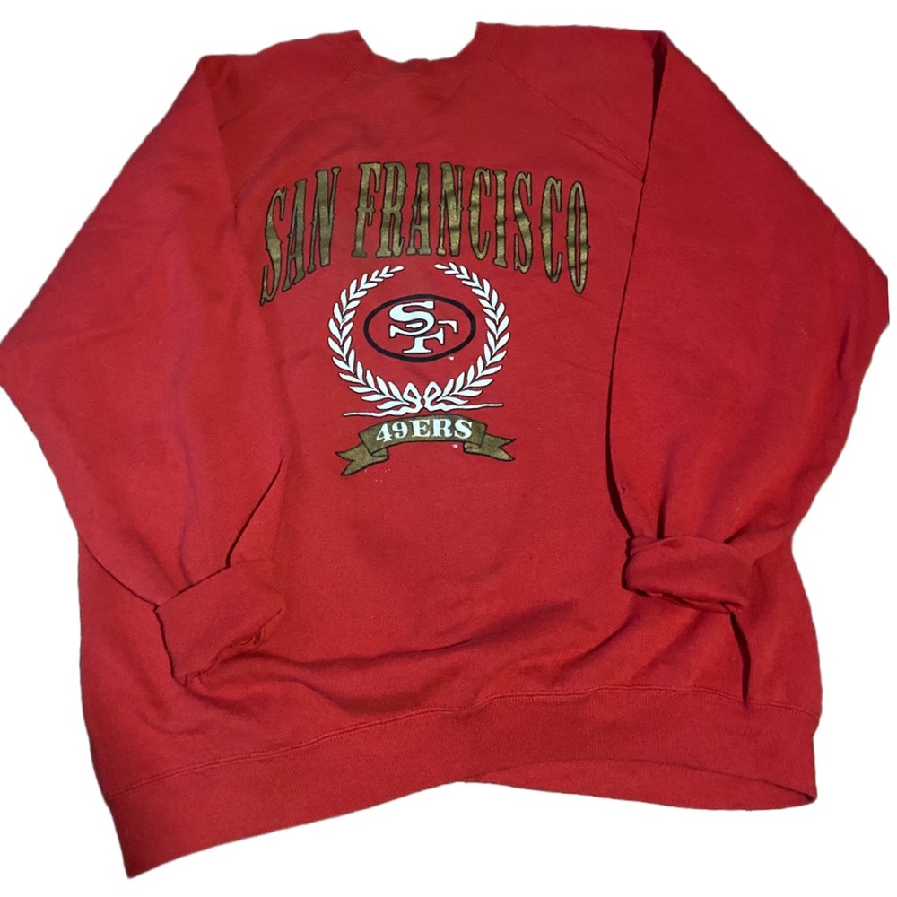 Vintage 80s/90s WNM XL-T 49ers sweatshirt. NFL Officially Licensed Product.